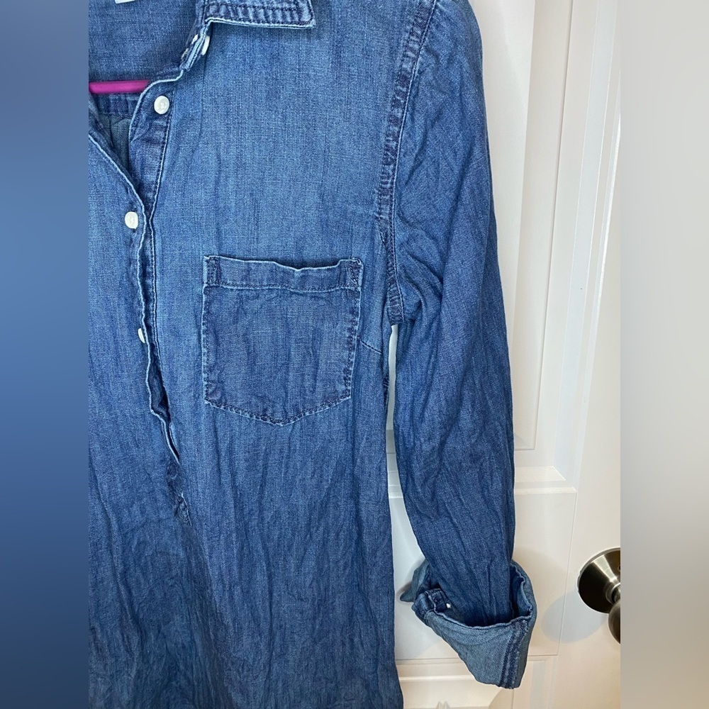 Merona Denim 3/4 sleeve oversized top - Picture 4 of 7